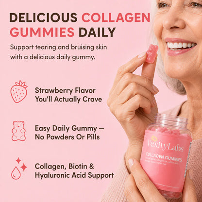 Premium Strawberry Collagen Gummies