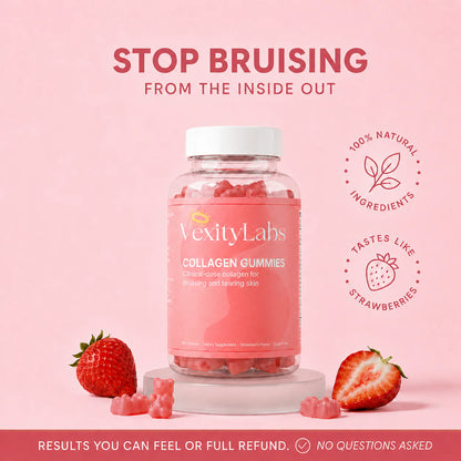 Premium Strawberry Collagen Gummies